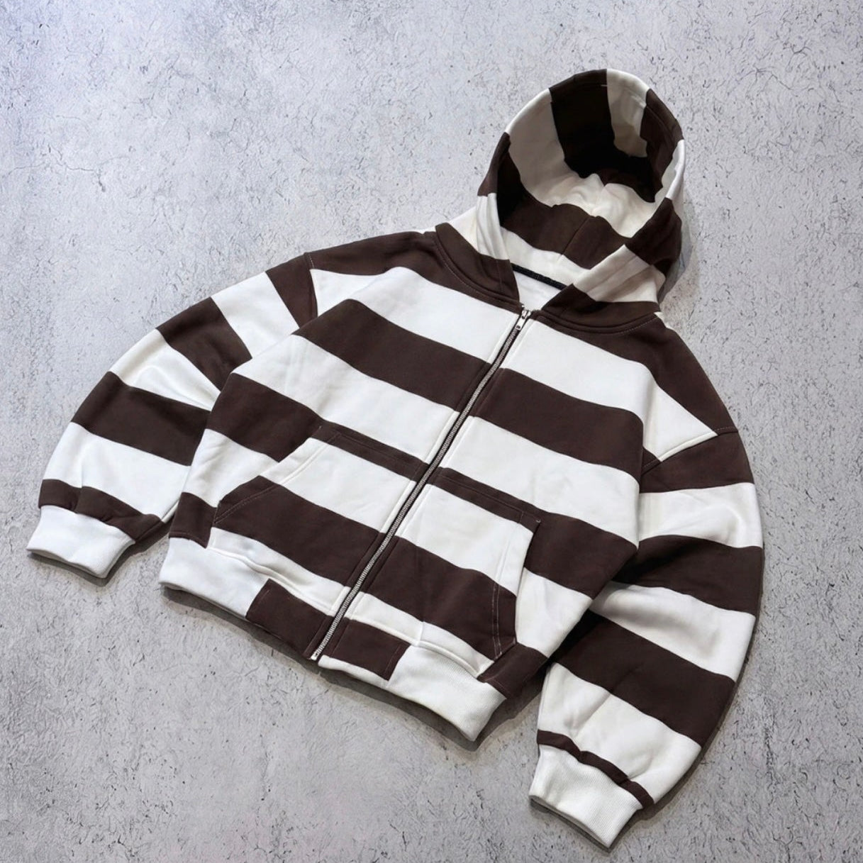 CAMPERA BOXY FIT MARRON