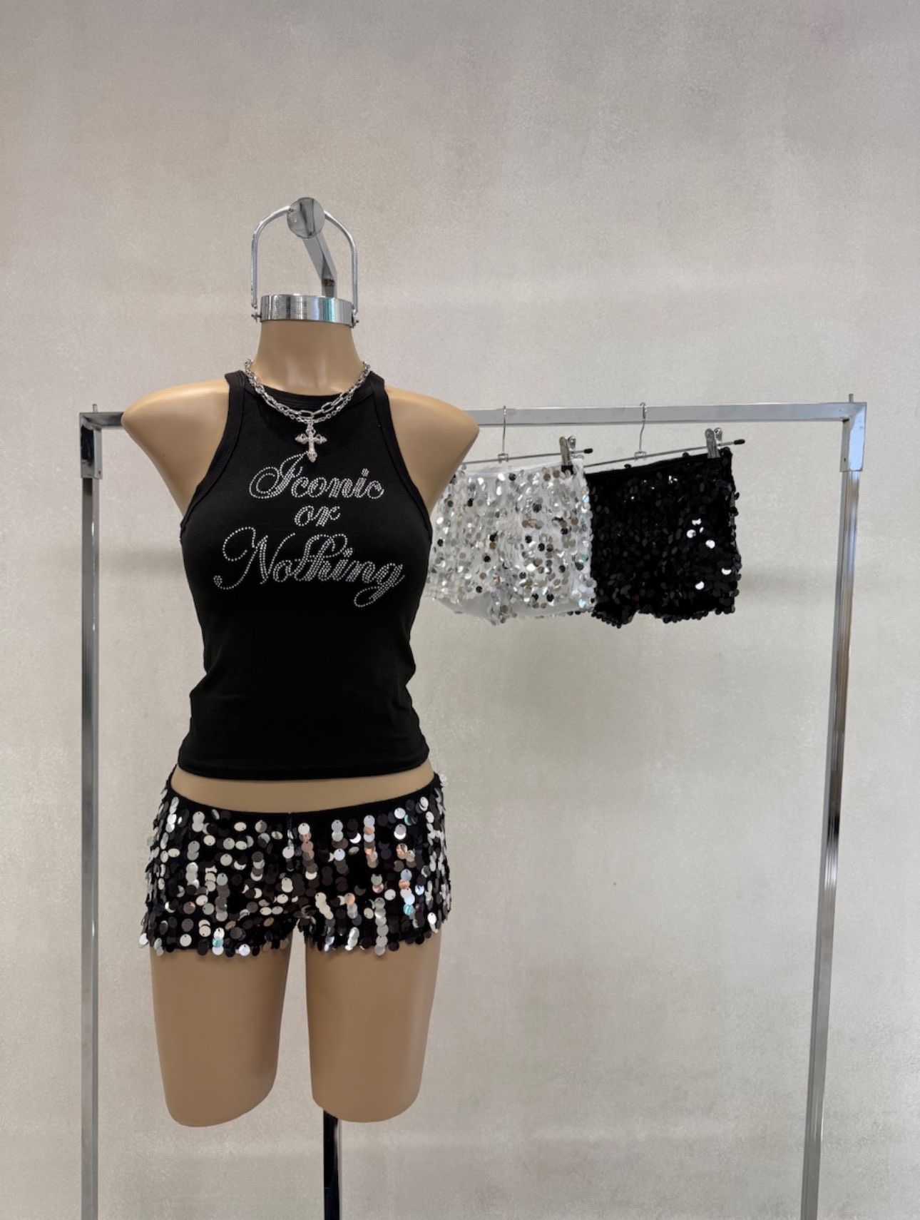 MICRO SHORT LENTEJUELAS